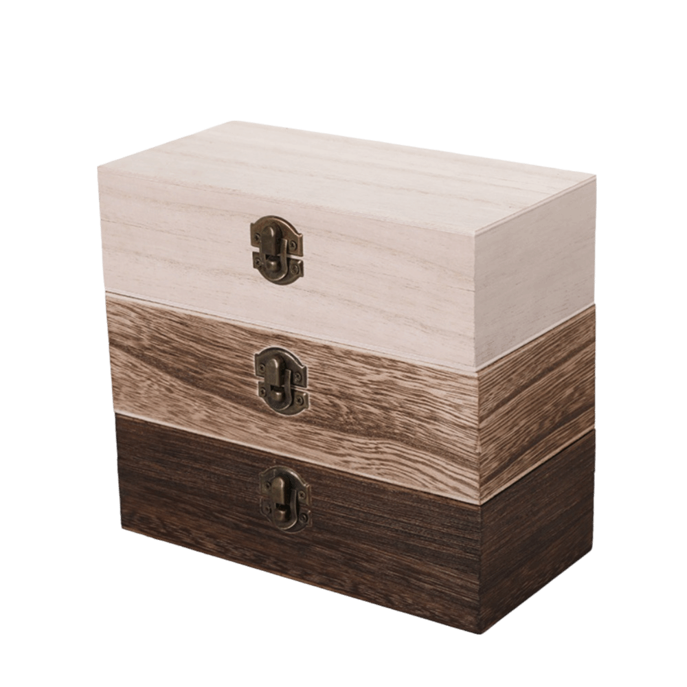 Vintage Collectible Show - Sturdy Wooden Gift Packaging Boxes Vintage