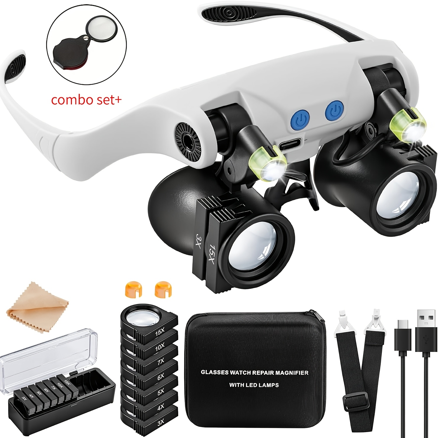 Head-mounted LED Magnifying Gl - đánh giá và giá Darkroom Enlarger Lens