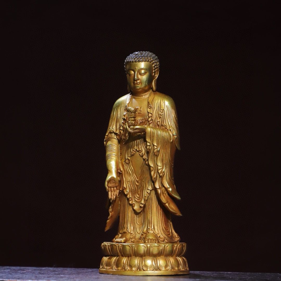 Antique Standing Amitabha Budd - đánh giá và giá Vintage Collectible Ornaments