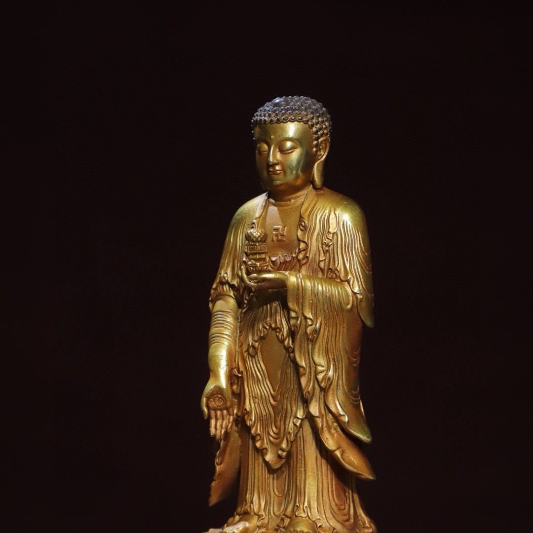 Antique Standing Amitabha Budd - đánh giá và giá Vintage Collectible Ornaments