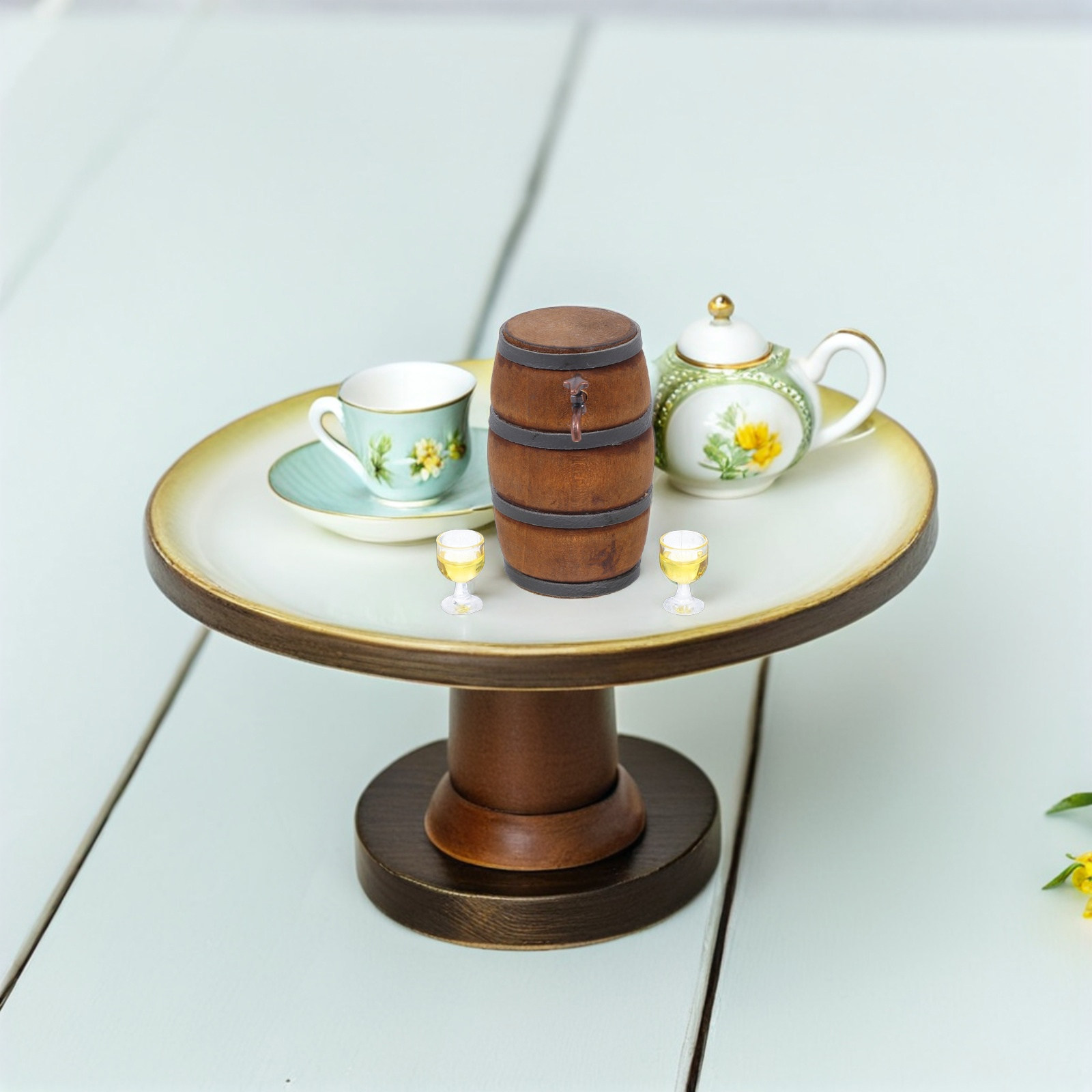 1Set Mini Wine Barrel and Glas - đánh giá và giá Collectible Vintage Wine
