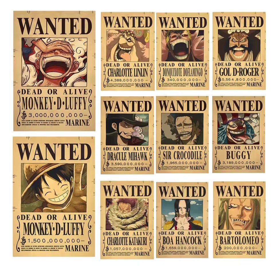 Anime One Piece Bounty Wanted  - đánh giá và giá Vintage Collectibles Toys